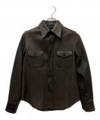 A.P.C.アーペーセー）の古着「90sレザーシャツ」｜ブラウン