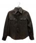 A.P.C.（アーペーセー）の古着「90sレザーシャツ」｜ブラウン