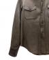 中古・古着 A.P.C. (アーペーセー) 90sレザーシャツ ブラウン サイズ:Ｓ：12000円