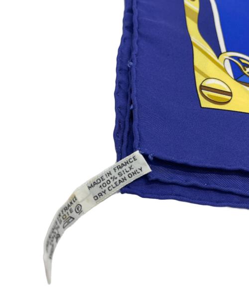 HERMES（エルメス）HERMES (エルメス) シルクスカーフ ブルーの古着・服飾アイテム