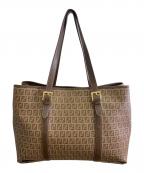 FENDIフェンディ）の古着「PVCトートバッグ」｜ブラウン