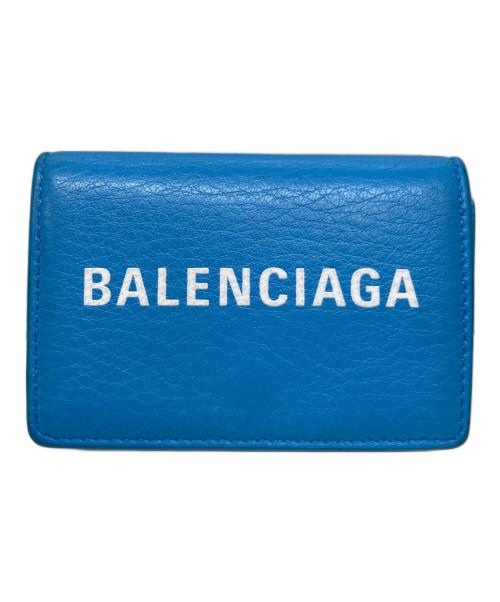 BALENCIAGA（バレンシアガ）BALENCIAGA (バレンシアガ) コンパクトウォレット スカイブルーの古着・服飾アイテム