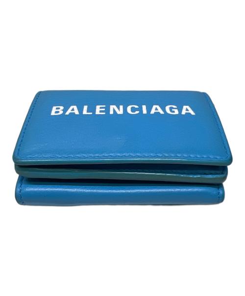 BALENCIAGA（バレンシアガ）BALENCIAGA (バレンシアガ) コンパクトウォレット スカイブルーの古着・服飾アイテム