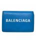 BALENCIAGA（バレンシアガ）の古着「コンパクトウォレット」｜スカイブルー