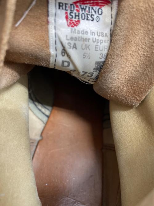 RED WING（レッドウィング）RED WING (レッドウィング) ブーツ ベージュ サイズ:US 	6 1/2の古着・服飾アイテム