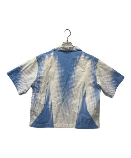 PRADA（プラダ）PRADA (プラダ) コットンシャツ ブルー×ホワイト サイズ:Lの古着・服飾アイテム