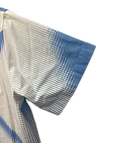 PRADA（プラダ）PRADA (プラダ) コットンシャツ ブルー×ホワイト サイズ:Lの古着・服飾アイテム