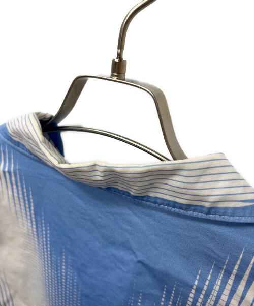 PRADA（プラダ）PRADA (プラダ) コットンシャツ ブルー×ホワイト サイズ:Lの古着・服飾アイテム