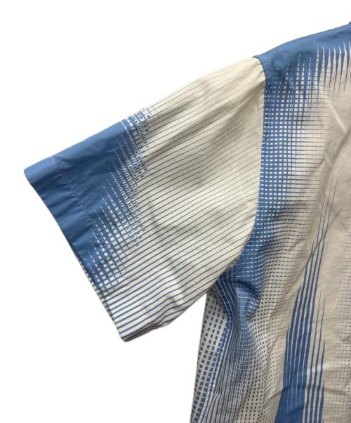 PRADA（プラダ）PRADA (プラダ) コットンシャツ ブルー×ホワイト サイズ:Lの古着・服飾アイテム
