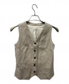 Plageプラージュ）の古着「リネンベスト」｜ベージュ