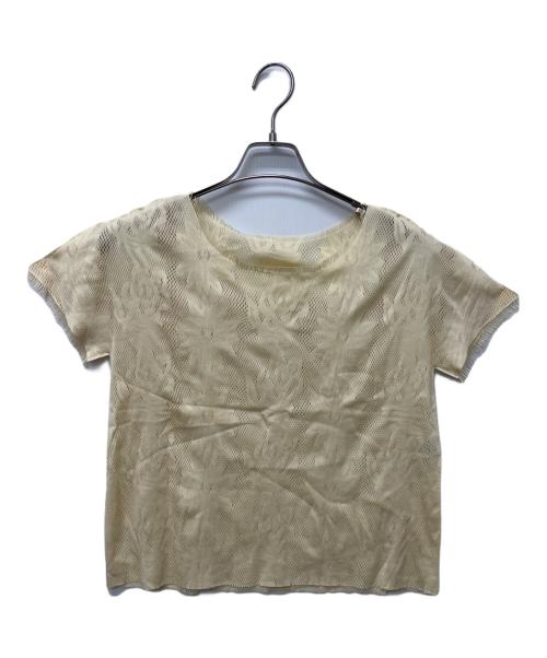 PLEATS PLEASE（プリーツプリーズ）PLEATS PLEASE (プリーツプリーズ) 半袖カットソー ベージュ サイズ:3の古着・服飾アイテム