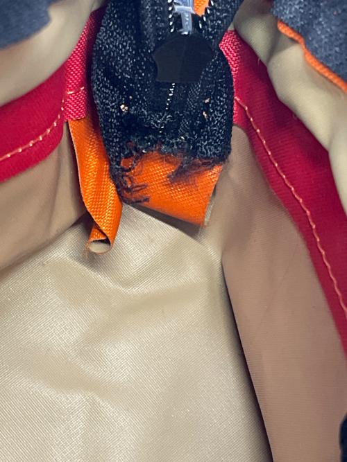 Herve Chapelier（エルベシャプリエ）Herve Chapelier (エルベシャプリエ) ミニバッグ レッド×オレンジの古着・服飾アイテム