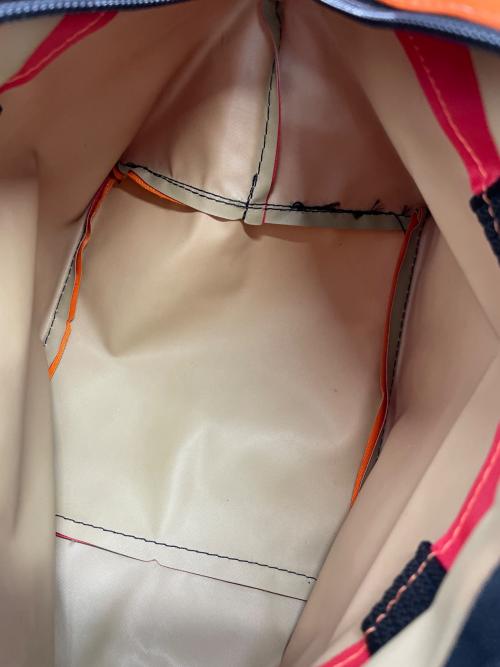 Herve Chapelier（エルベシャプリエ）Herve Chapelier (エルベシャプリエ) ミニバッグ レッド×オレンジの古着・服飾アイテム