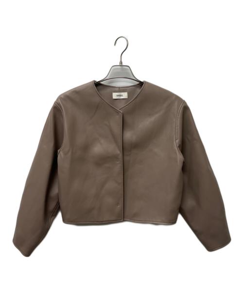 Snidel（スナイデル）Snidel (スナイデル) フェイクレザージャケット ベージュ サイズ:1の古着・服飾アイテム