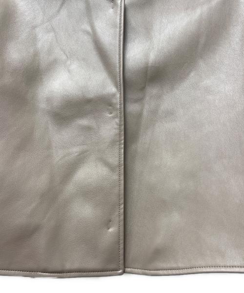 Snidel（スナイデル）Snidel (スナイデル) フェイクレザージャケット ベージュ サイズ:1の古着・服飾アイテム