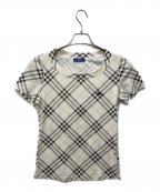 BURBERRY BLUE LABELバーバリーロンドンブルーレーベル）の古着「Tシャツ」｜ブラウン×イエロー