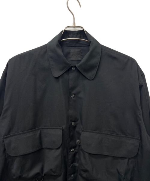 DAIWA PIER39（ダイワ ピア39）DAIWA PIER39 (ダイワ ピア39) SPORTS OPEN COLLAR SHIRT L/S ブラック サイズ:Mの古着・服飾アイテム