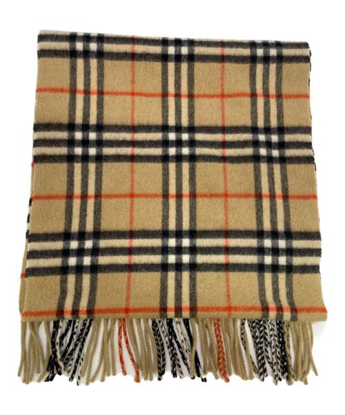 Burberry's（バーバリー）Burberry's (バーバリーズ) マフラー ブラウン×ブラックの古着・服飾アイテム