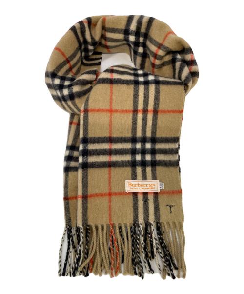 Burberry's（バーバリー）Burberry's (バーバリーズ) マフラー ブラウン×ブラックの古着・服飾アイテム