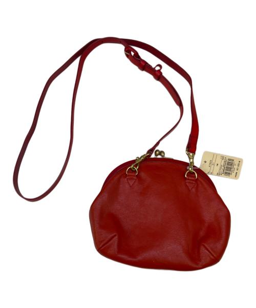 genten（ゲンテン）genten (ゲンテン) ガマ口ショルダーポーチ レッドの古着・服飾アイテム