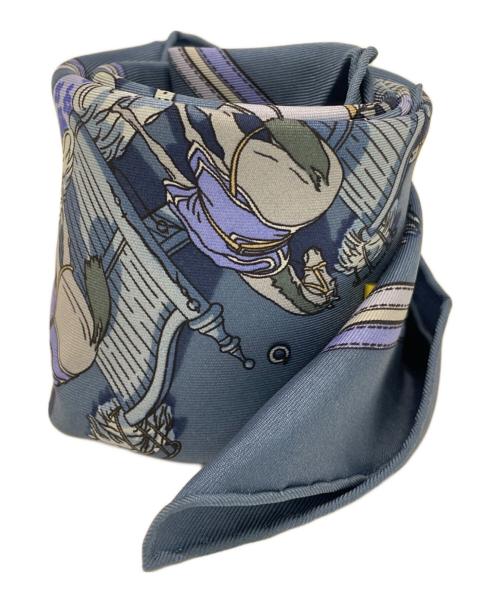 HERMES（エルメス）HERMES (エルメス) スカーフ ブルーの古着・服飾アイテム