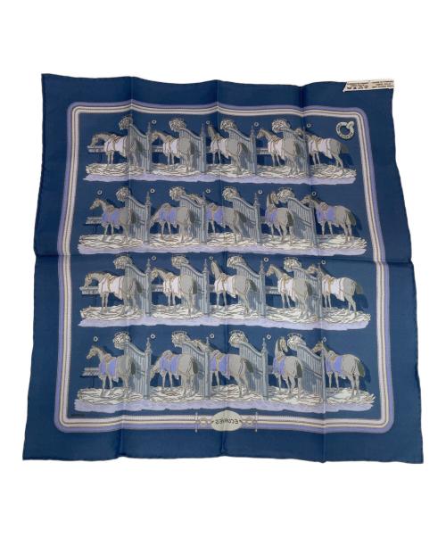 HERMES（エルメス）HERMES (エルメス) スカーフ ブルーの古着・服飾アイテム