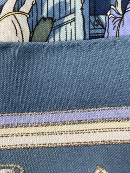 HERMES（エルメス）HERMES (エルメス) スカーフ ブルーの古着・服飾アイテム