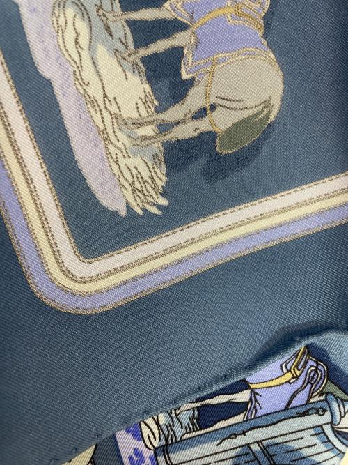HERMES（エルメス）HERMES (エルメス) スカーフ ブルーの古着・服飾アイテム