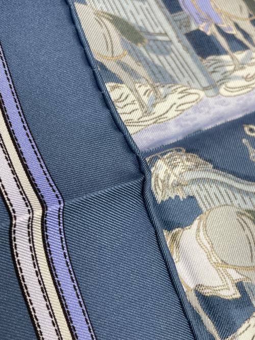 HERMES（エルメス）HERMES (エルメス) スカーフ ブルーの古着・服飾アイテム