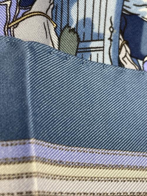HERMES（エルメス）HERMES (エルメス) スカーフ ブルーの古着・服飾アイテム