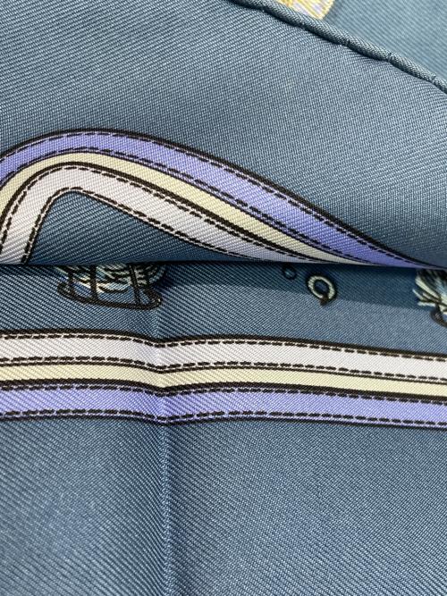 HERMES（エルメス）HERMES (エルメス) スカーフ ブルーの古着・服飾アイテム