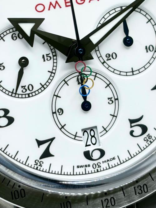 OMEGA（オメガ）OMEGA (オメガ) Speedmaster Broad Arrow Olympic Collection スピードマスター ブロード アロー オリンピック コレクション Ref.321.10.42.50.04.001 白文字盤 白文字盤の古着・服飾アイテム