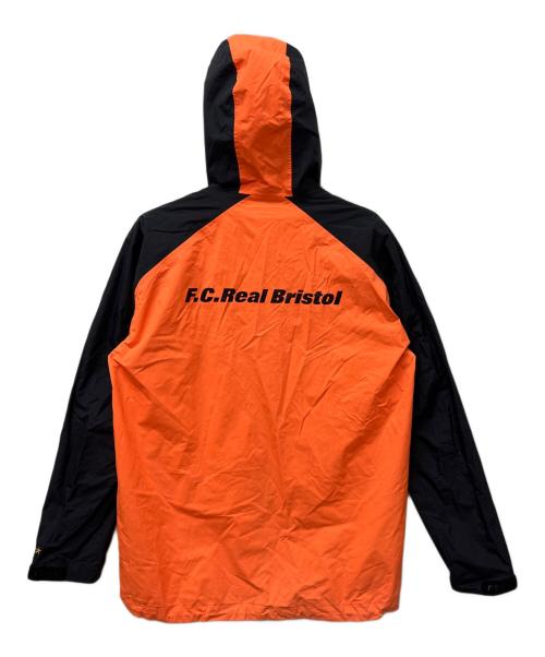 F.C.Real Bristol（エフシーレアルブリストル）F.C.Real Bristol (エフシーレアルブリストル) フーデッドジャケット ブラック×オレンジ サイズ:Mの古着・服飾アイテム