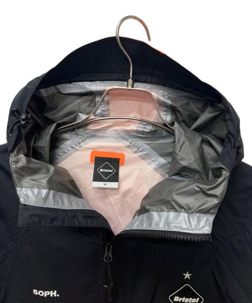 F.C.Real Bristol（エフシーレアルブリストル）F.C.Real Bristol (エフシーレアルブリストル) フーデッドジャケット ブラック×オレンジ サイズ:Mの古着・服飾アイテム