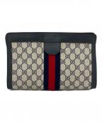 GUCCIグッチ）の古着「クラッチバッグ」｜ネイビー