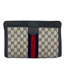 GUCCI（グッチ）の古着「クラッチバッグ」｜ネイビー