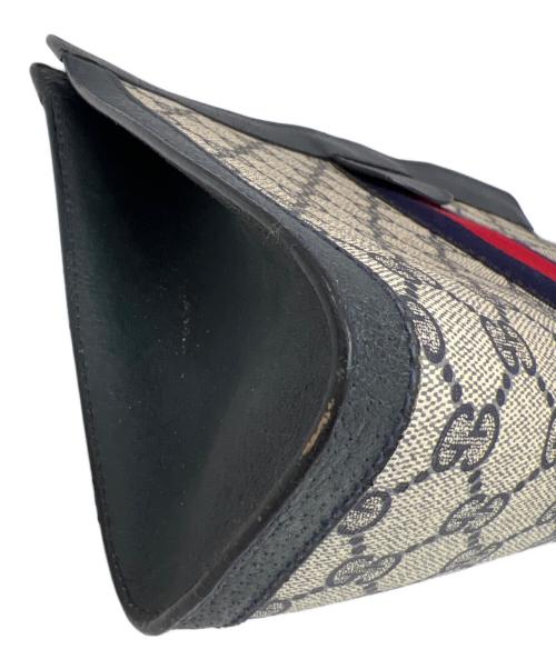 GUCCI（グッチ）GUCCI (グッチ) クラッチバッグ ネイビーの古着・服飾アイテム