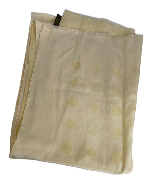 LOUIS VUITTON（ルイ ヴィトン）LOUIS VUITTON (ルイ ヴィトン) シルクスカーフ ベージュの古着・服飾アイテム