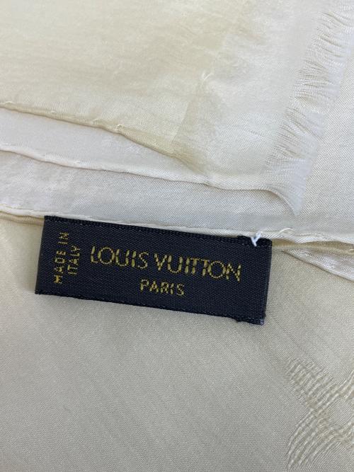 LOUIS VUITTON（ルイ ヴィトン）LOUIS VUITTON (ルイ ヴィトン) シルクスカーフ ベージュの古着・服飾アイテム