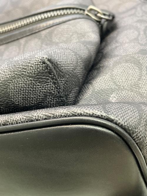 COACH（コーチ）COACH (オールドコーチ) チャーター バックパック・シグネチャー キャンバス ブラック×グレーの古着・服飾アイテム