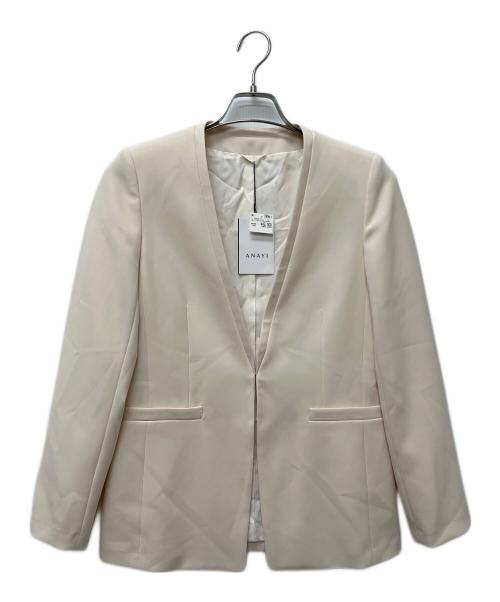 ANAYI（アナイ）ANAYI (アナイ) ジップブルゾン ベージュ サイズ:38の古着・服飾アイテム