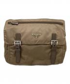 PRADAプラダ）の古着「ナイロンショルダーバッグ」｜ブラウン