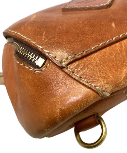 Herz（ヘルツ）Herz (ヘルツ) レザーショルダーバッグ ブラウンの古着・服飾アイテム