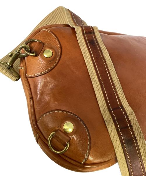 Herz（ヘルツ）Herz (ヘルツ) レザーショルダーバッグ ブラウンの古着・服飾アイテム