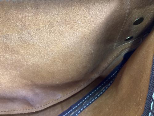 Herz（ヘルツ）Herz (ヘルツ) レザーショルダーバッグ ブラウンの古着・服飾アイテム