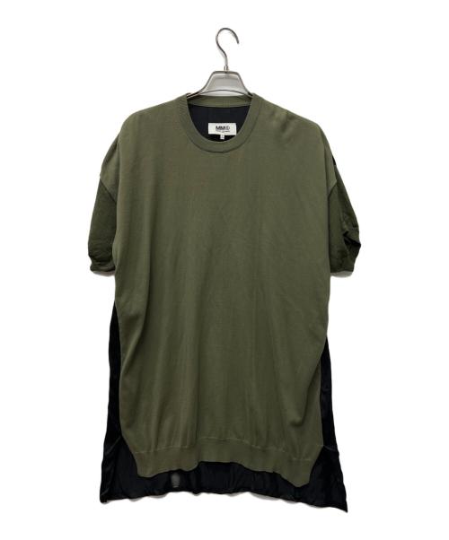MM6 Maison Margiela（エムエムシックスメゾンマルジェラ）MM6 Maison Margiela (エムエムシックスメゾンマルジェラ) 切替ワンピース オリーブ サイズ:Sの古着・服飾アイテム