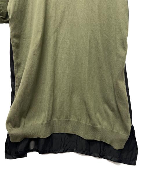 MM6 Maison Margiela（エムエムシックスメゾンマルジェラ）MM6 Maison Margiela (エムエムシックスメゾンマルジェラ) 切替ワンピース オリーブ サイズ:Sの古着・服飾アイテム