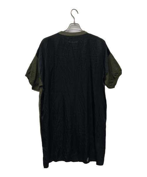MM6 Maison Margiela（エムエムシックスメゾンマルジェラ）MM6 Maison Margiela (エムエムシックスメゾンマルジェラ) 切替ワンピース オリーブ サイズ:Sの古着・服飾アイテム