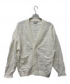 taupeトープ）の古着「CROCHET LOOSE CARDIGAN」｜ホワイト