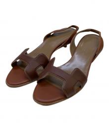 HERMES（エルメス）の古着「サンダル」｜ブラウン